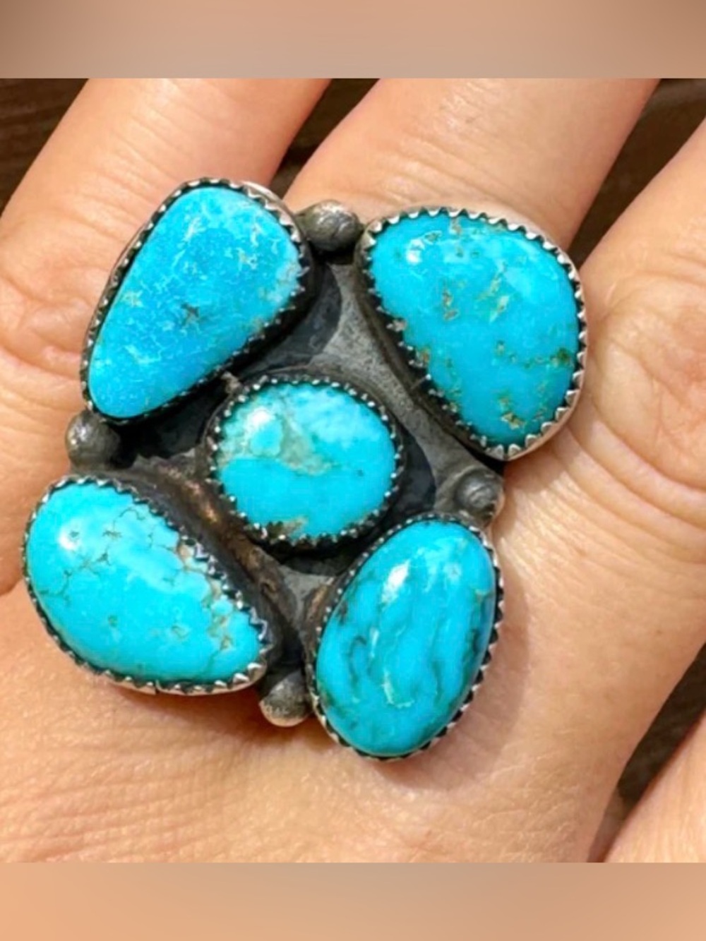 🦋 On Reserve Do Not Purchase🦋 Navajo Turquoise Sterling Silver Ring